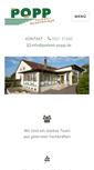 Mobile Screenshot of parkett-popp.de